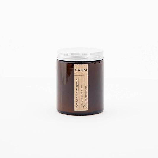 Thyme Olive Bergamot Amber Soy Candle
